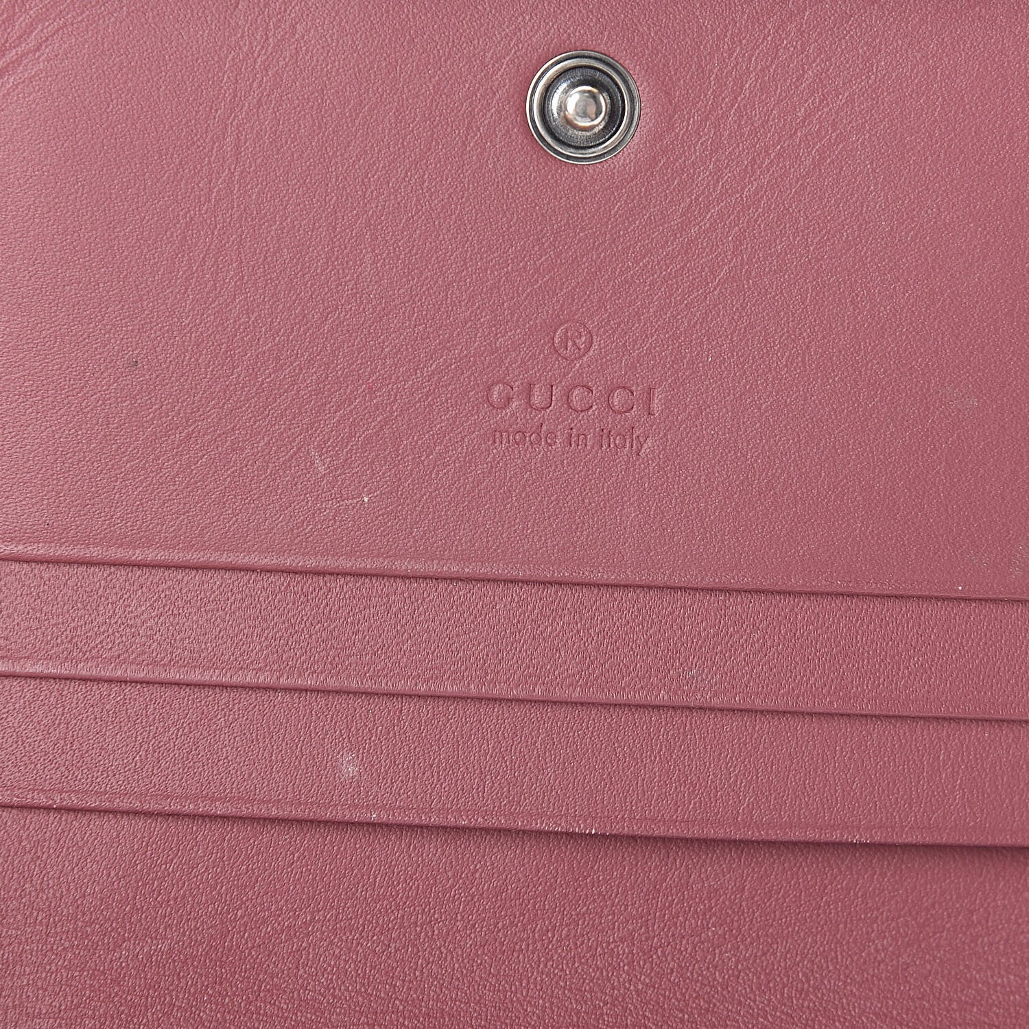 Gucci GG Supreme Monogram Blooms Card Case Beige Multicolor Dry Rose 6 of 10