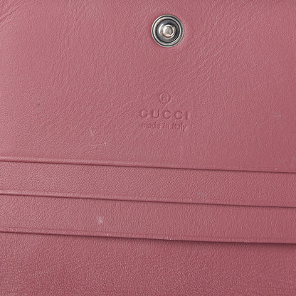 Gucci GG Supreme Monogram Blooms Card Case Beige Multicolor Dry Rose 6 of 10