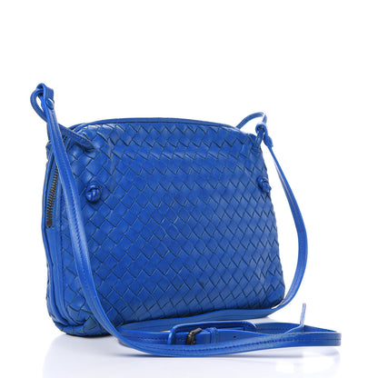 Bottega Veneta Nappa Intrecciato Nodini Crossbody Messenger Signal Blue 3 of 15