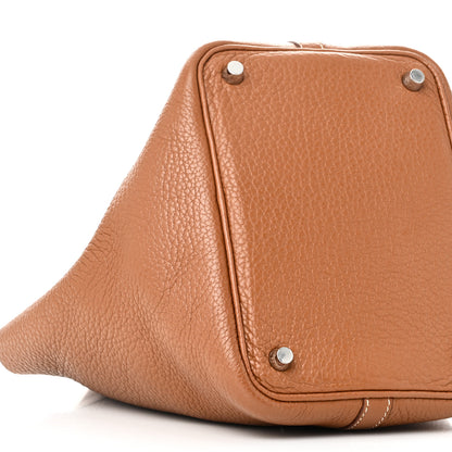 Hermes Taurillon Clemence Picotin Lock 18 PM Gold 9 of 10