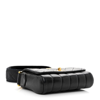 Chanel Lambskin Velvet Quilted Flap Shoulder Bag Black 4 of 11