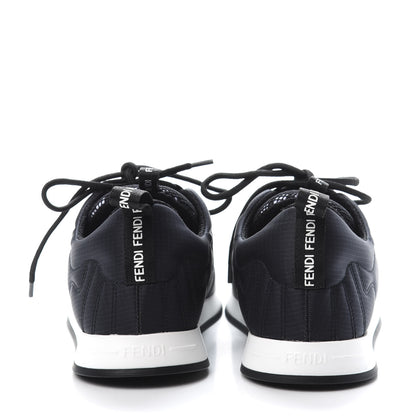 Fendi Nylon Womens Ffreedom Sneakers 36 Blue Scuro Black White 5 of 10