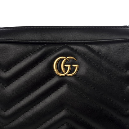 Gucci Calfskin Matelasse Mens GG Marmont Belt Bag 90 36 Black 8 of 8