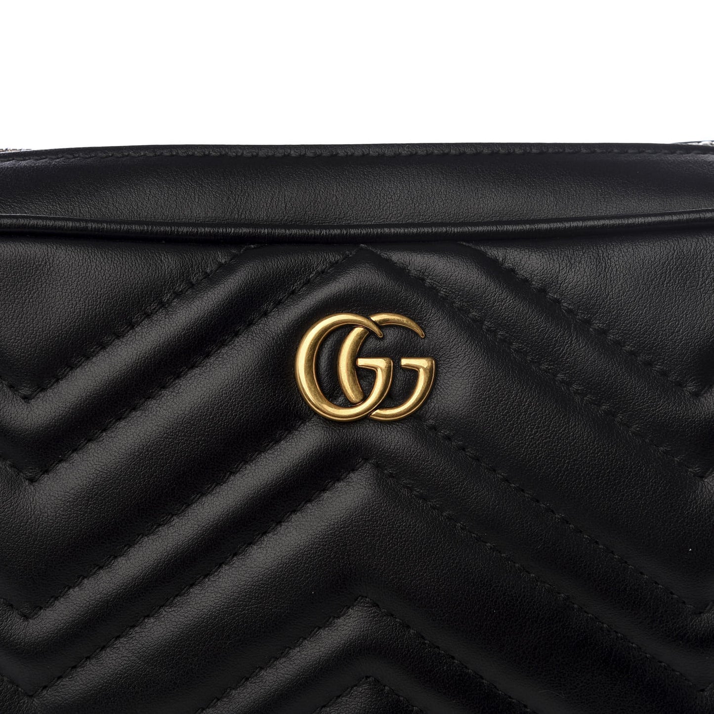 Calfskin Matelasse Mens GG Marmont Belt Bag 90 36 Black