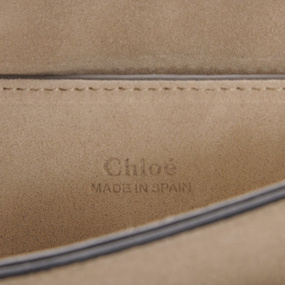 Chloe Suede Calfskin Small Faye Shoulder Bag Majolica Blue 6 of 6