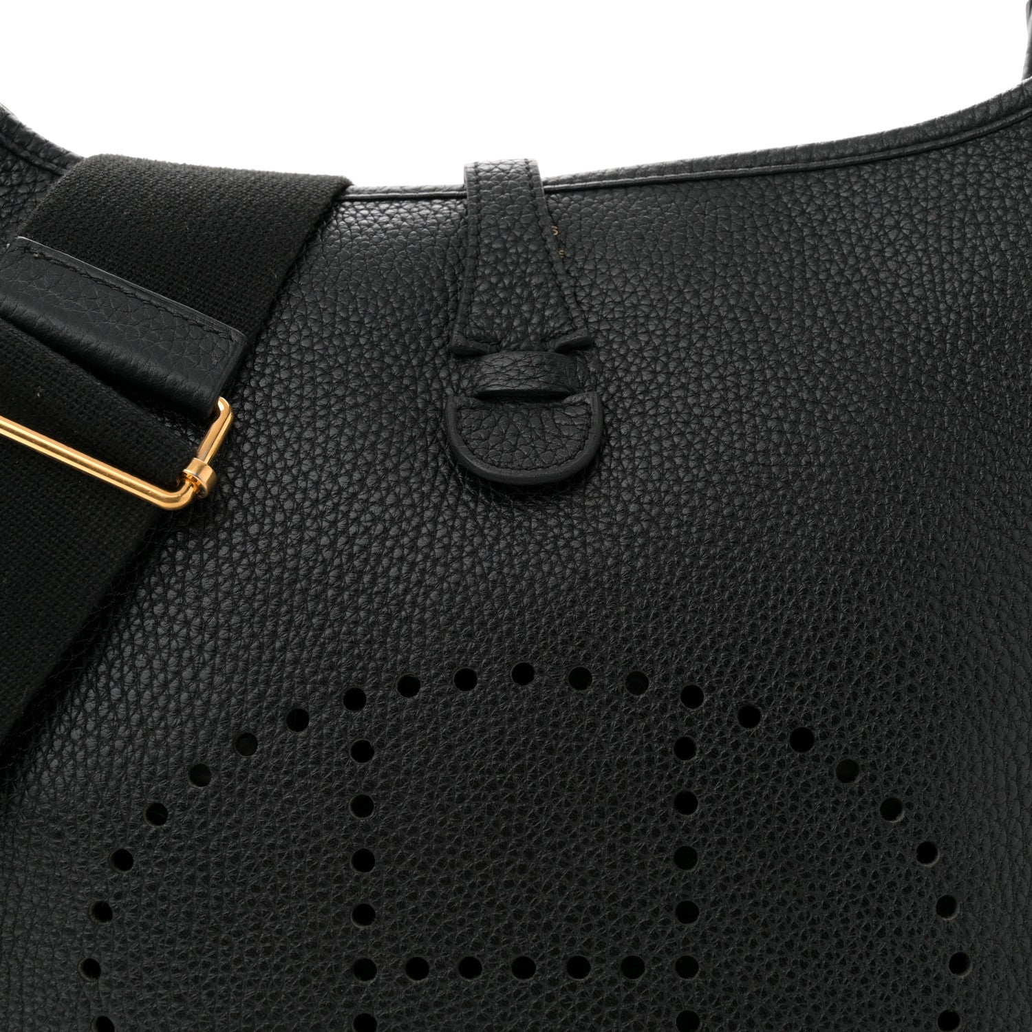 Hermes Taurillon Clemence Evelyne III PM Black 8 of 10
