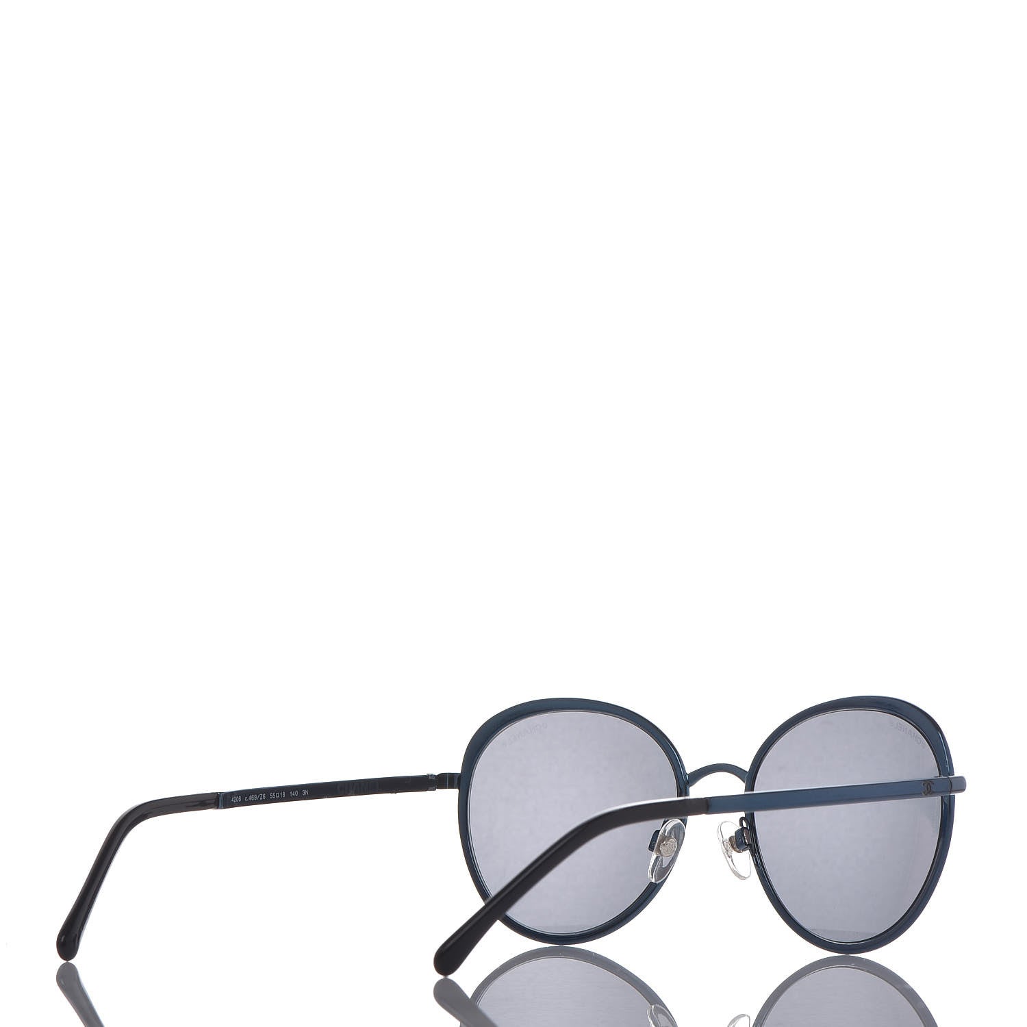 Chanel Round Spring Sunglasses 4206 Blue 4 of 6