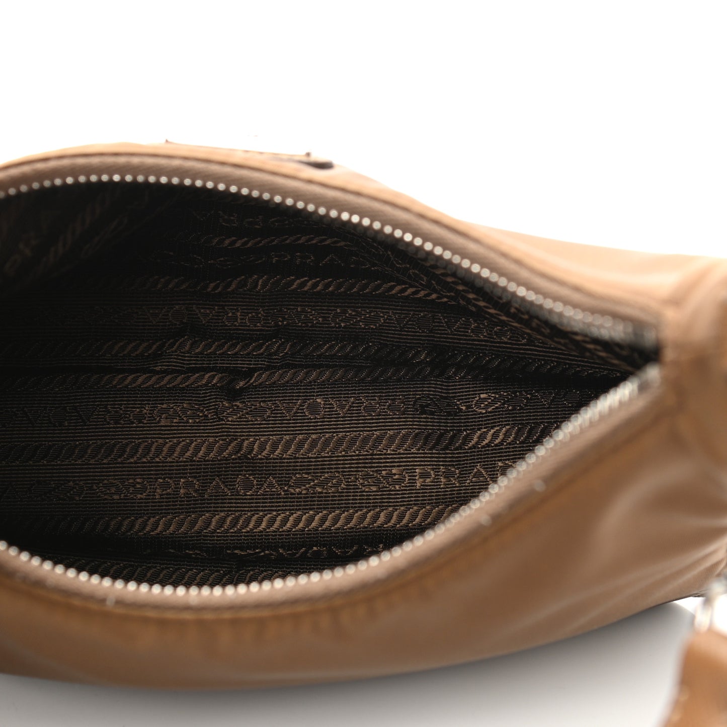 Tessuto Nylon Saffiano Re-Edition 2005 Shoulder Bag Cacao