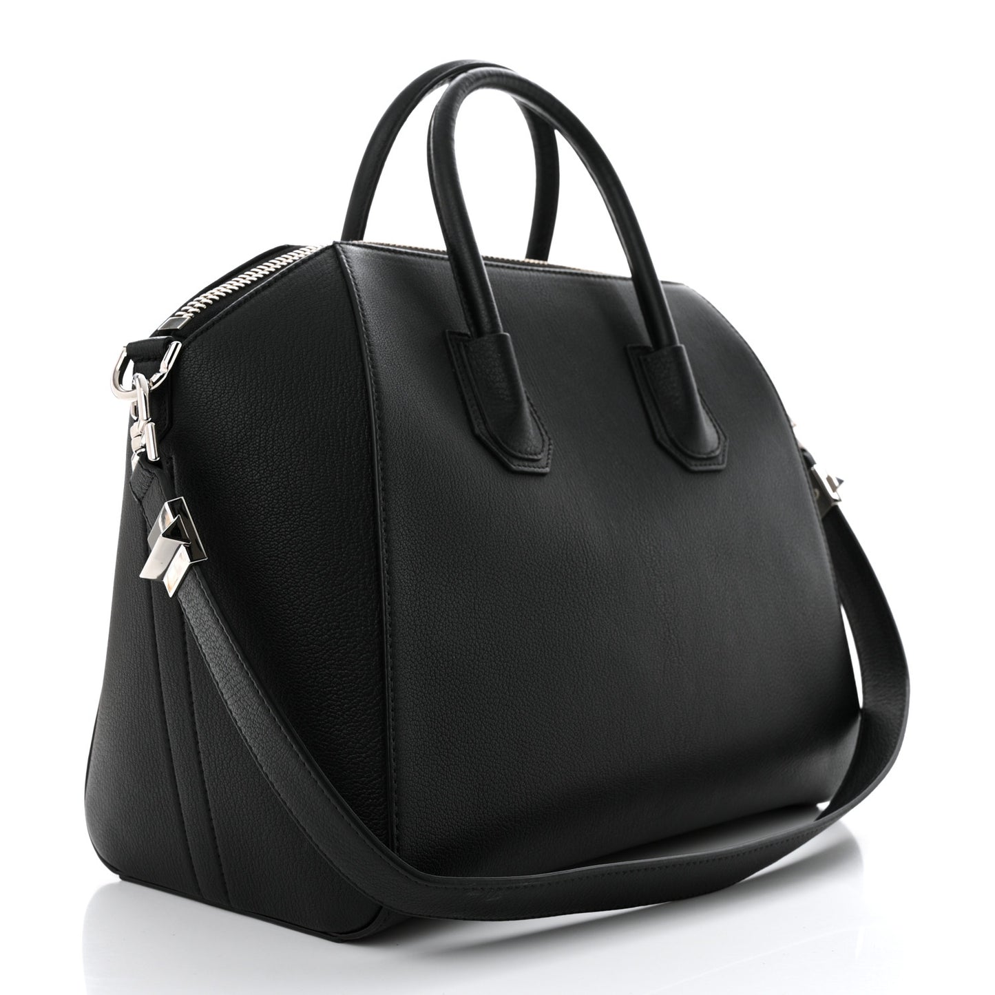 Sugar Goatskin Medium Antigona Black