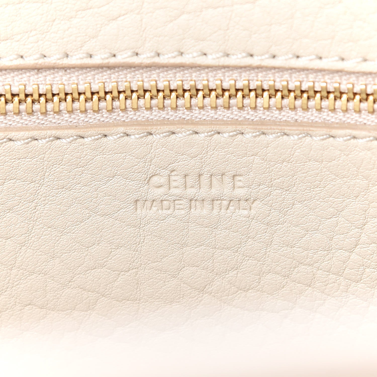 Celine Crisped Calfskin Mini Tie Knot Tote Chalk 8 of 9