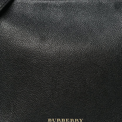 Burberry Soft Grain Calfskin House Check Small Helmsley Crossbody Black 7 of 14