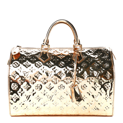 Louis Vuitton Monogram Miroir Speedy 35 Gold 1 of 12
