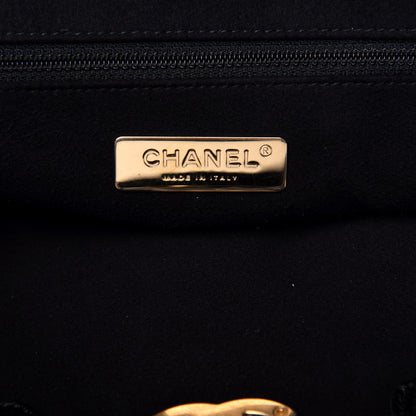Chanel Calfskin Crocodile Embossed Large Cocodile Shopping Tote Black 6 of 10