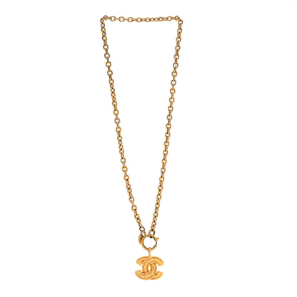Chanel Quilted CC Chain Necklace Gold 3 of 6