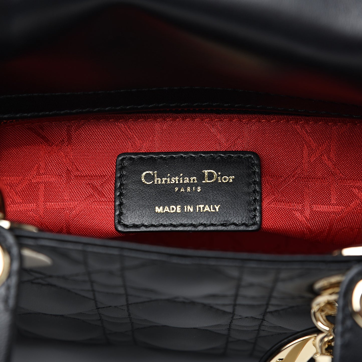 Lambskin Cannage My ABCDior Lady Dior Black
