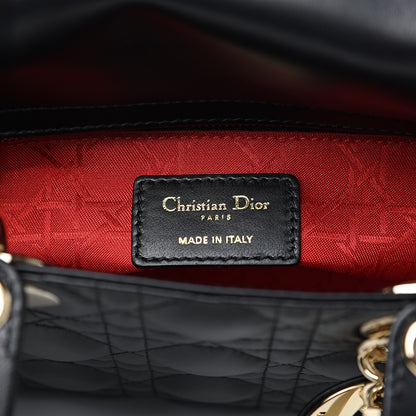 Christian Dior Lambskin Cannage My ABCDior Lady Dior Black 4 of 10