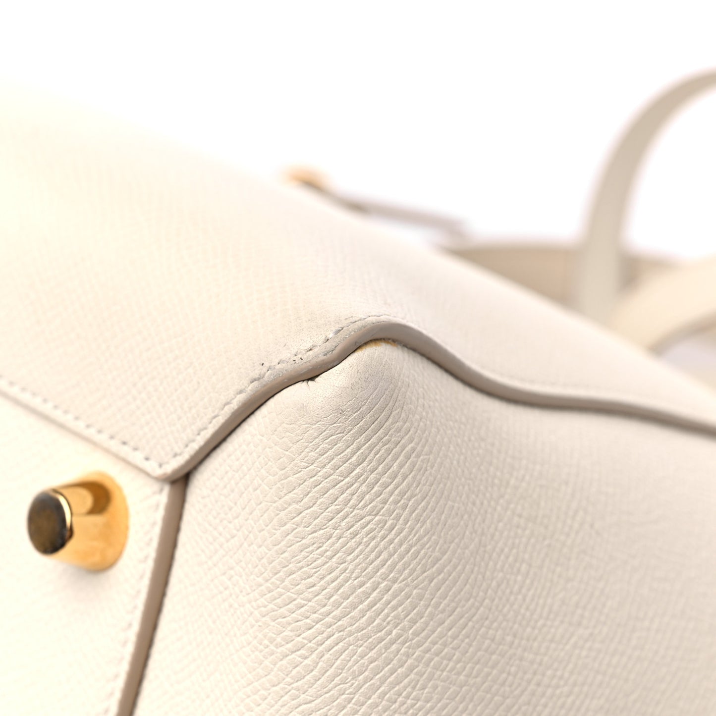 Grained Calfskin Mini Belt Bag Linen