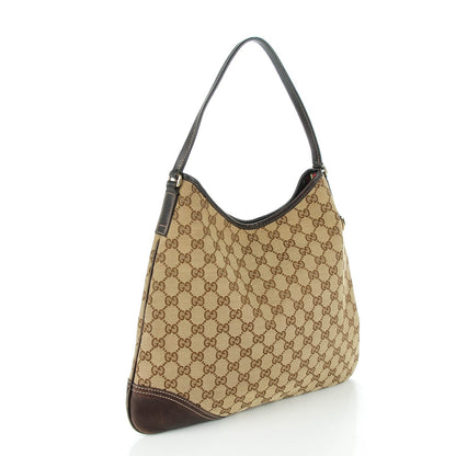 Gucci Monogram Medium New Britt Hobo Dark Brown 3 of 7