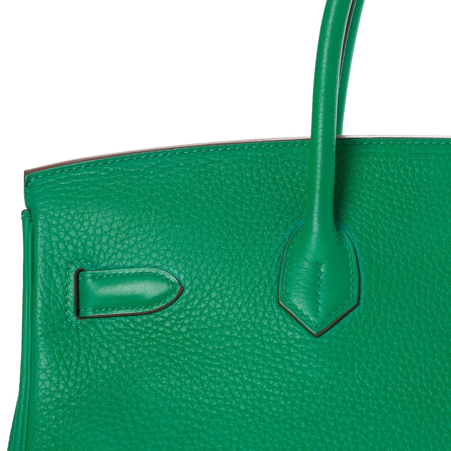 Hermes Taurillon Clemence Birkin 35 Menthe 12 of 36