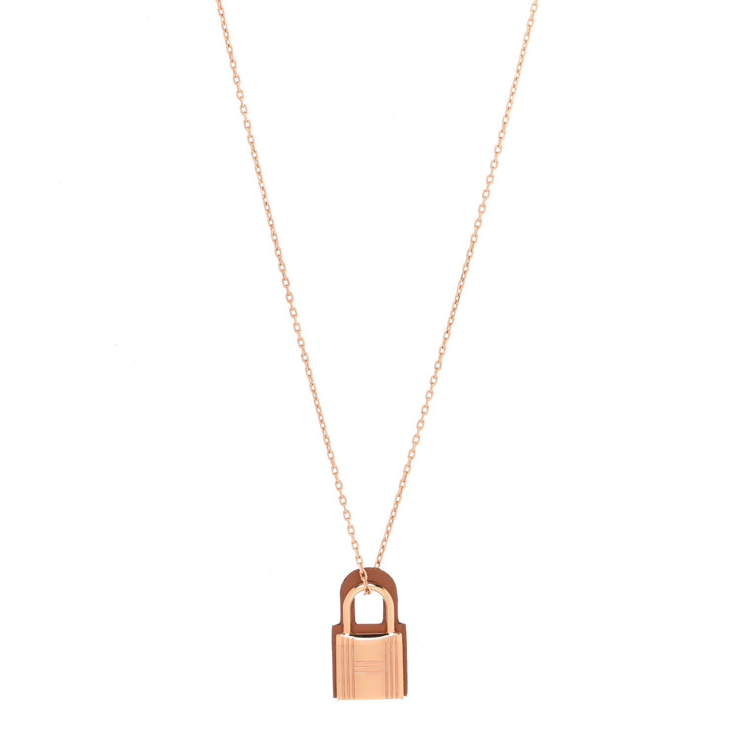 Hermes Swift Small O'Kelly Pendant Necklace Gold 1 of 7