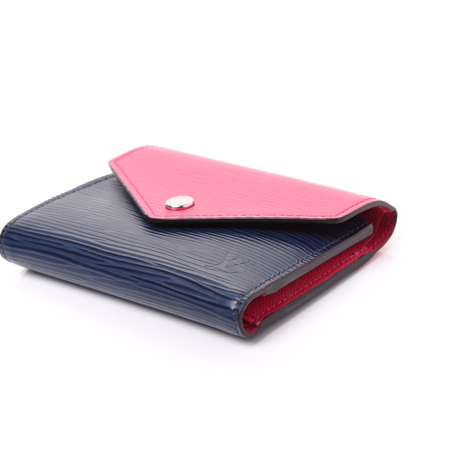 Epi Victorine Wallet Indigo Hot Pink