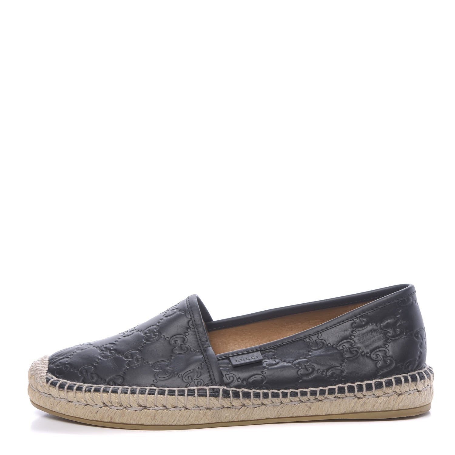 Gucci Guccissima Signature Espadrilles 40.5 Black 1 of 9