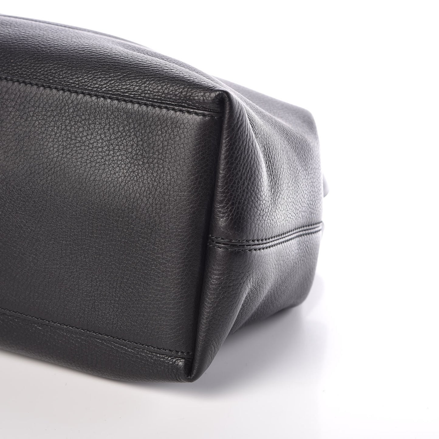 Pebbled Calfskin Medium Soho Chain Shoulder Bag Black