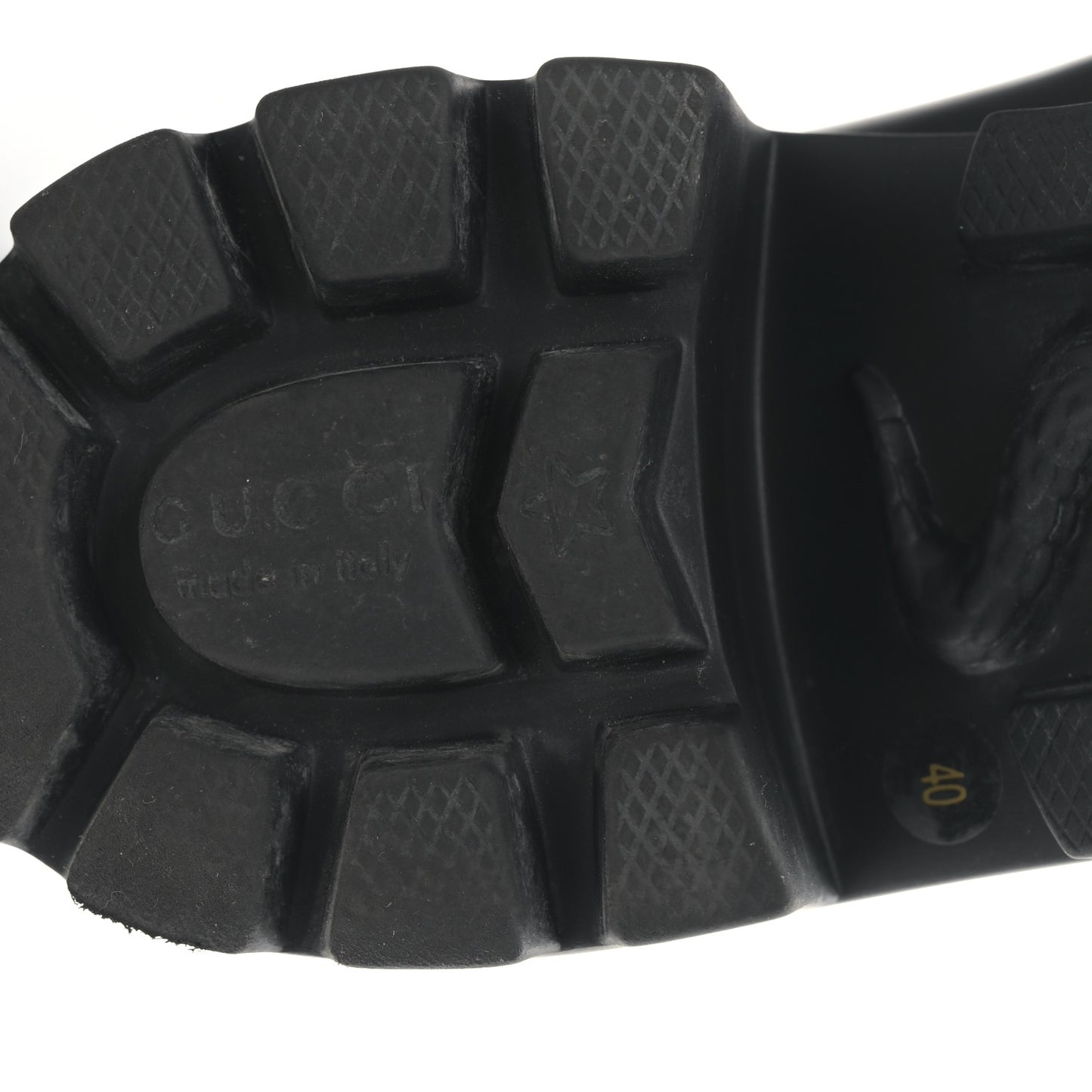 Rubber Womens Horsebit Ankle Boots 40 Black