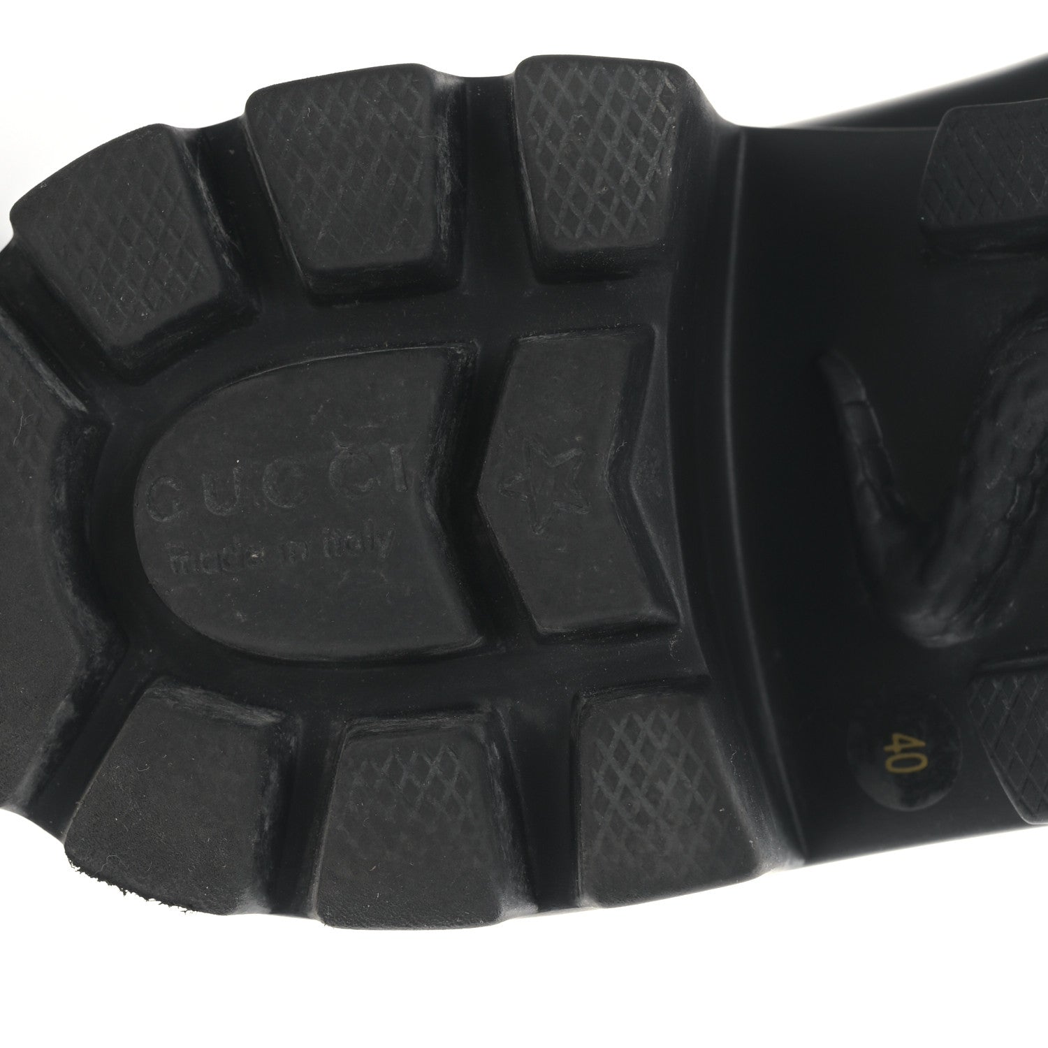 Gucci Rubber Womens Horsebit Ankle Boots 40 Black 6 of 7