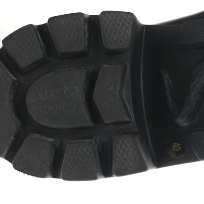 Gucci Rubber Womens Horsebit Ankle Boots 40 Black 6 of 7