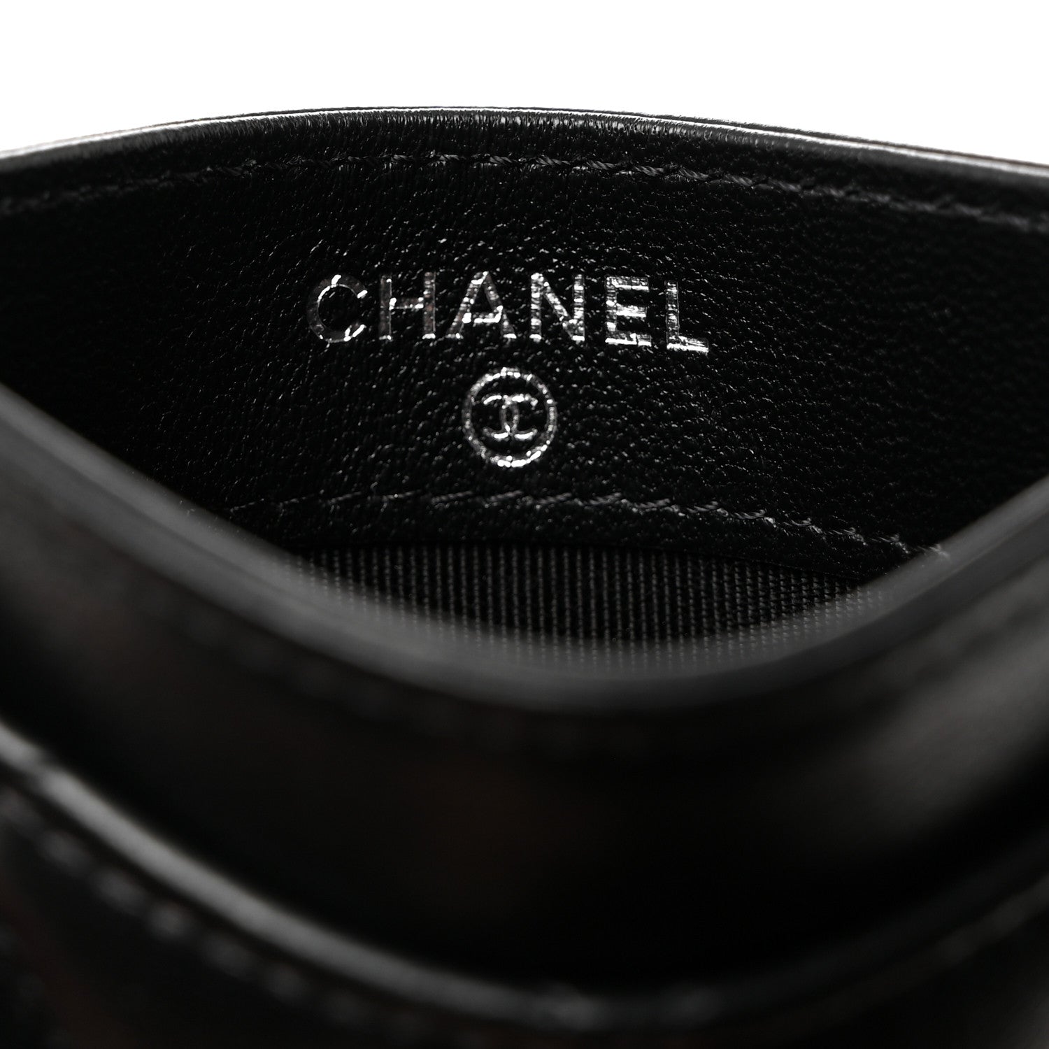 Chanel Lambskin Quilted Card Holder So Black 6 of 8