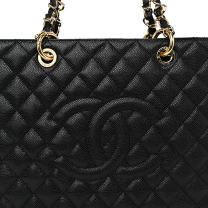 Chanel Caviar Quilted Grand Shopping Tote GST Black 8 of 11