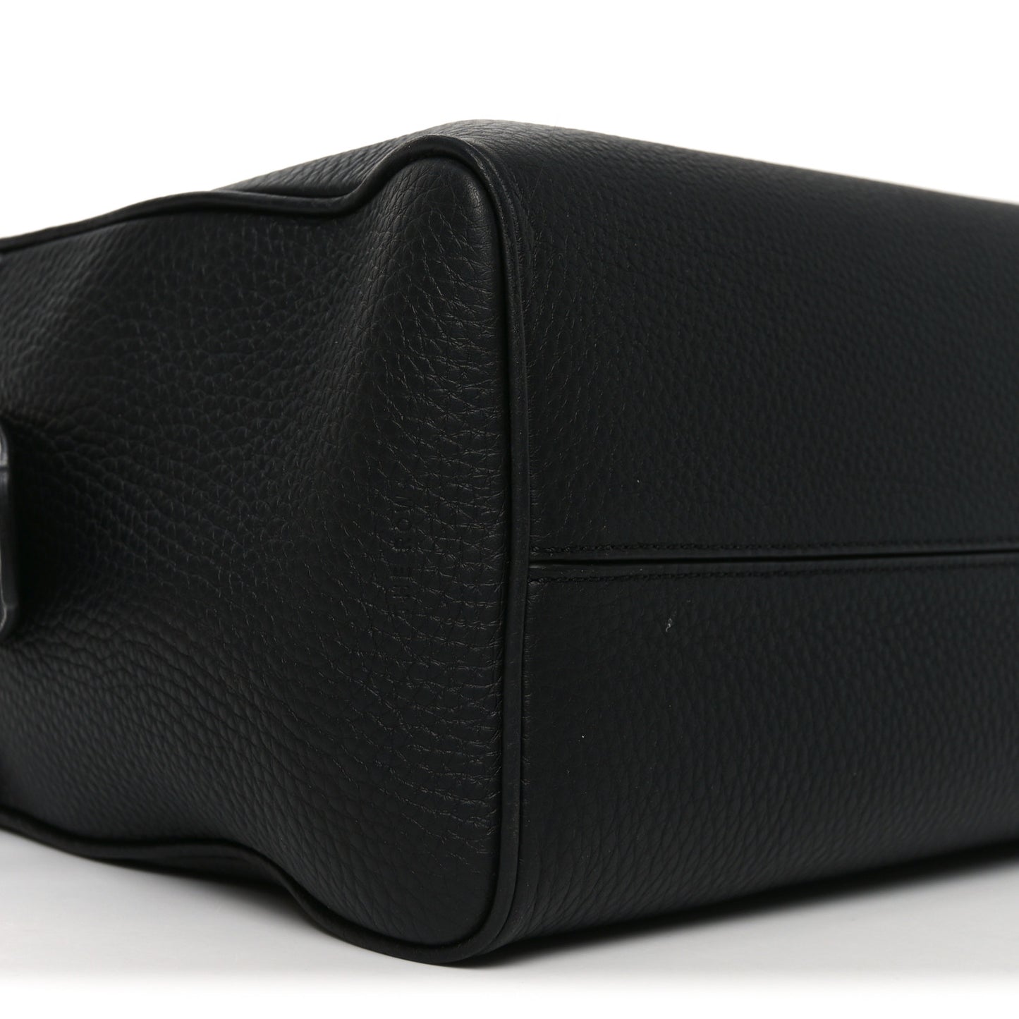 Matte Grained Calfskin India 15.75 Black