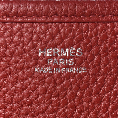 Hermes Taurillon Clemence Evelyne III TGM Rouge Grenat 8 of 10