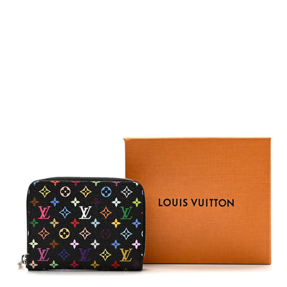 Louis Vuitton LV x TM Monogram Multicolor Zippy Coin Purse Black 8 of 8