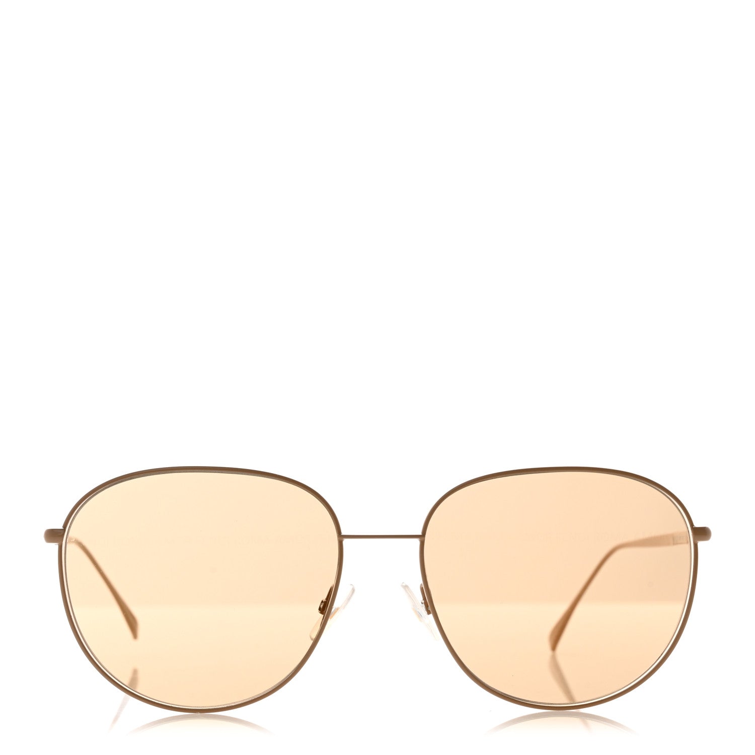 Fendi Metal Aviator Sunglasses FF 0379/G/S Gold 2 of 8