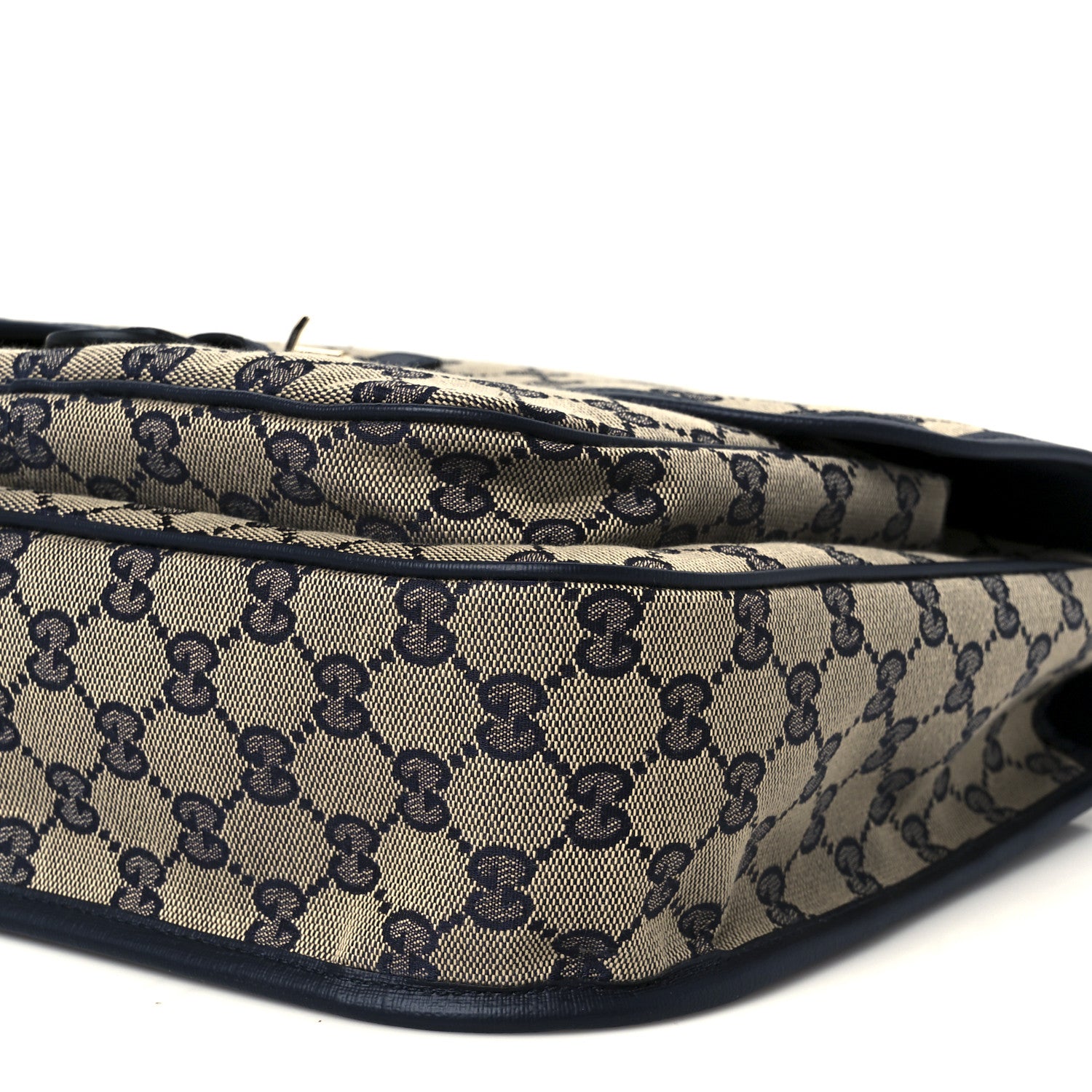 Gucci Monogram Web Childrens Messenger Bag Beige Blue 10 of 10