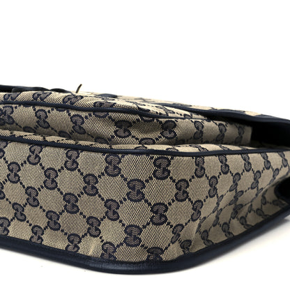 Gucci Monogram Web Childrens Messenger Bag Beige Blue 10 of 10