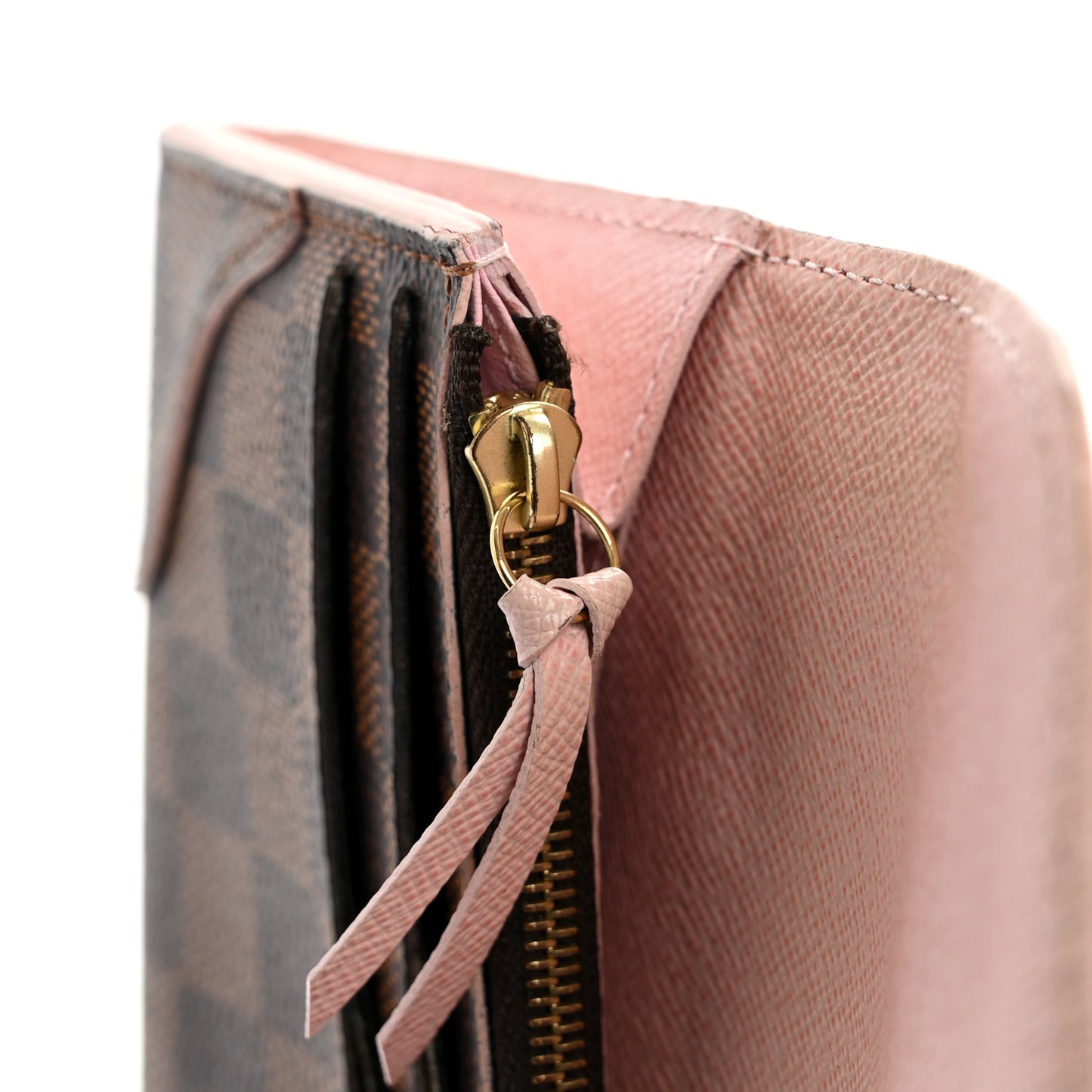 Damier Ebene Caissa Wallet Rose Ballerine