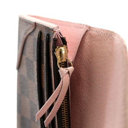 Louis Vuitton Damier Ebene Caissa Wallet Rose Ballerine 11 of 17