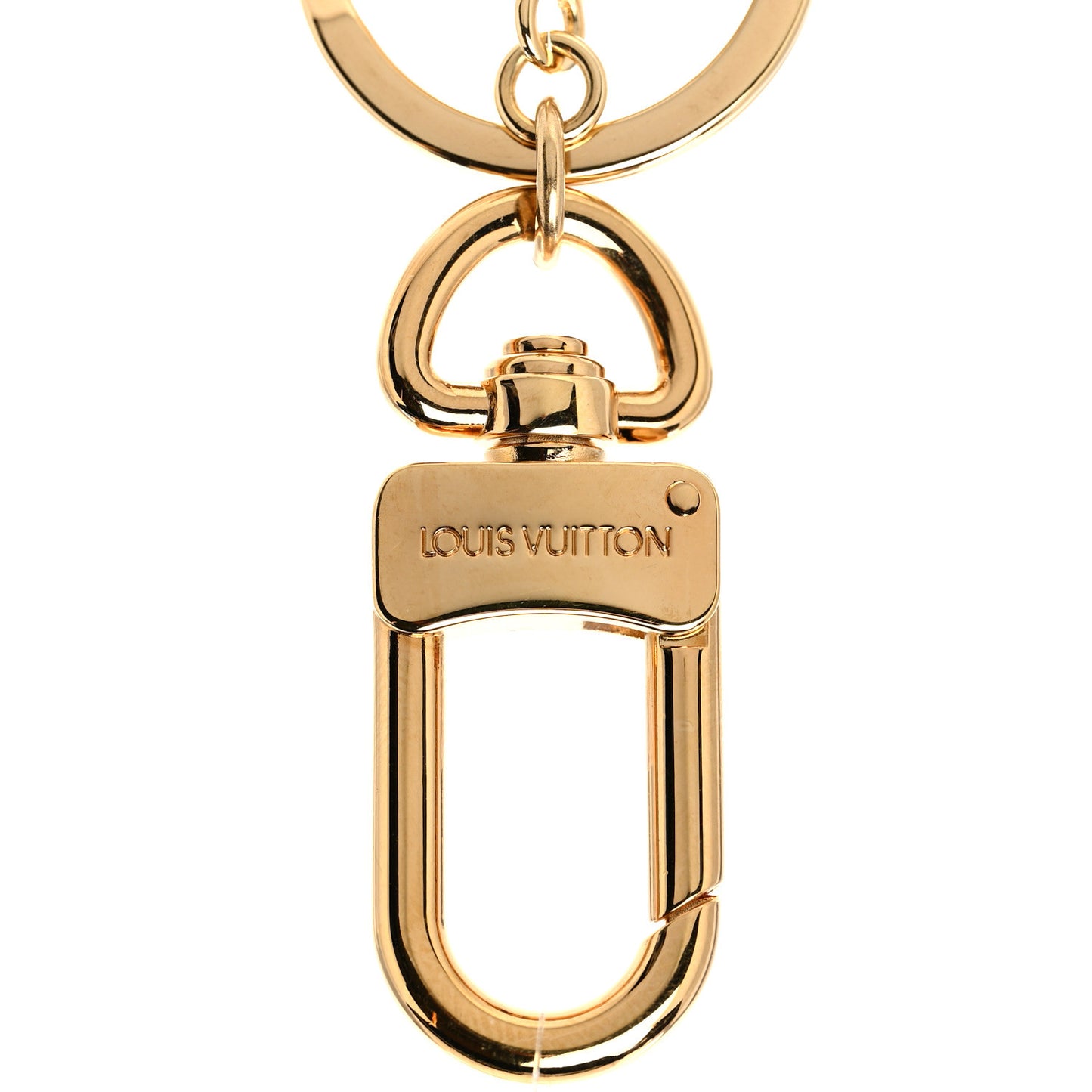 LV Facettes Bag Charm Key Holder Gold