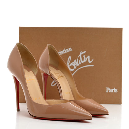 Christian Louboutin Patent Iriza 100 Pumps 37 Nude 9 of 9
