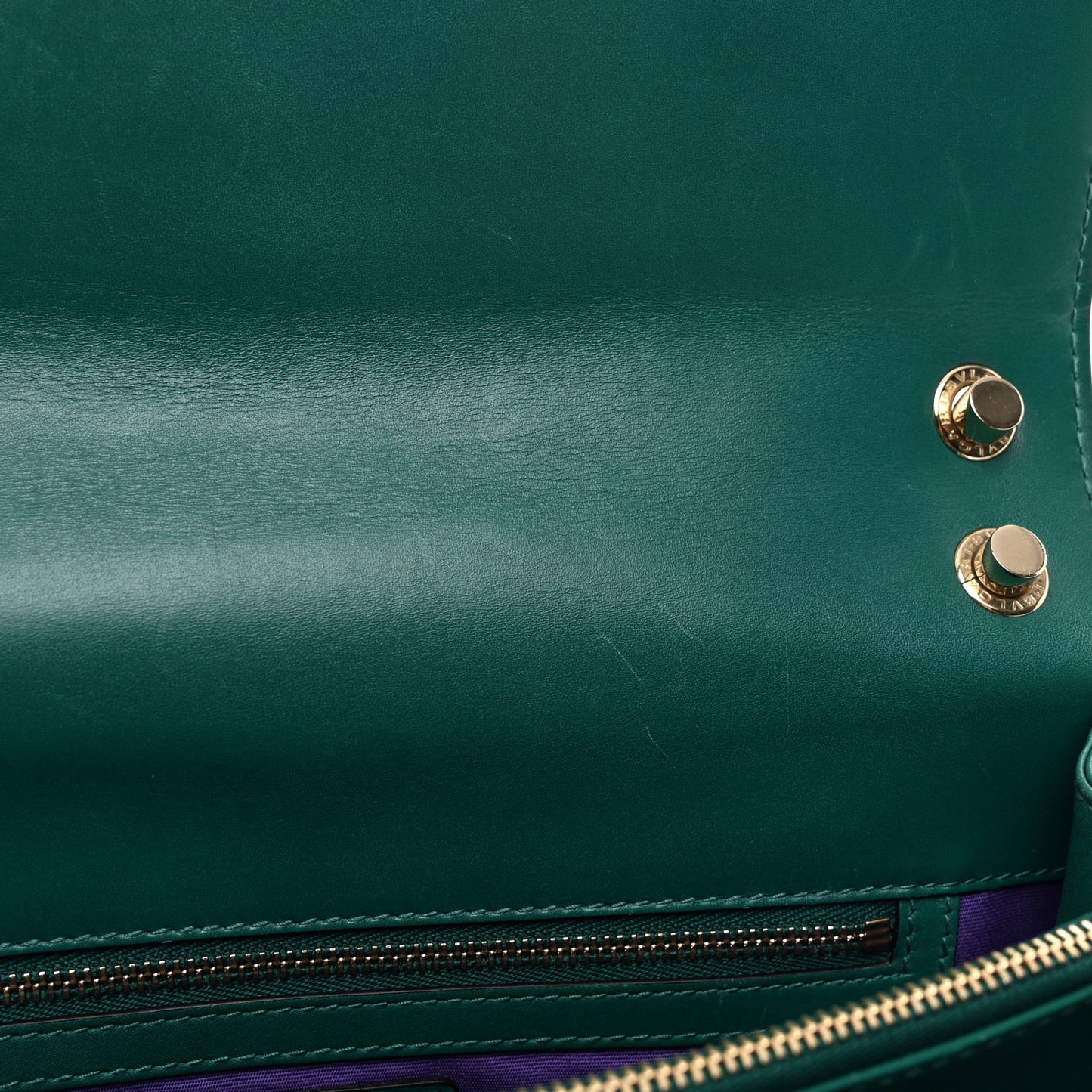 Calfskin Serpenti Forever Shoulder Bag Emerald Green