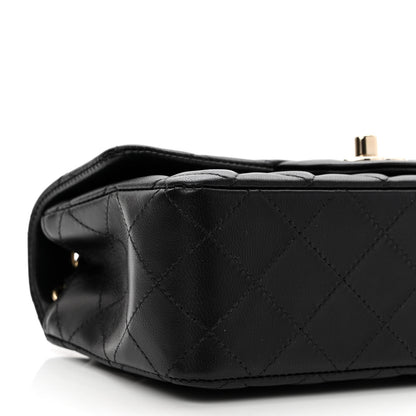 Chanel Lambskin Quilted Mini Rectangular Flap Black 9 of 11