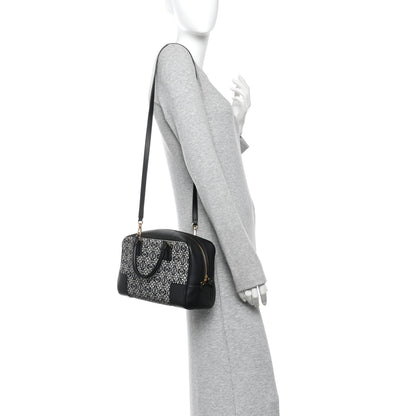 Loewe Jacquard Anagram Calfskin Amazona 28 Black Navy 2 of 9