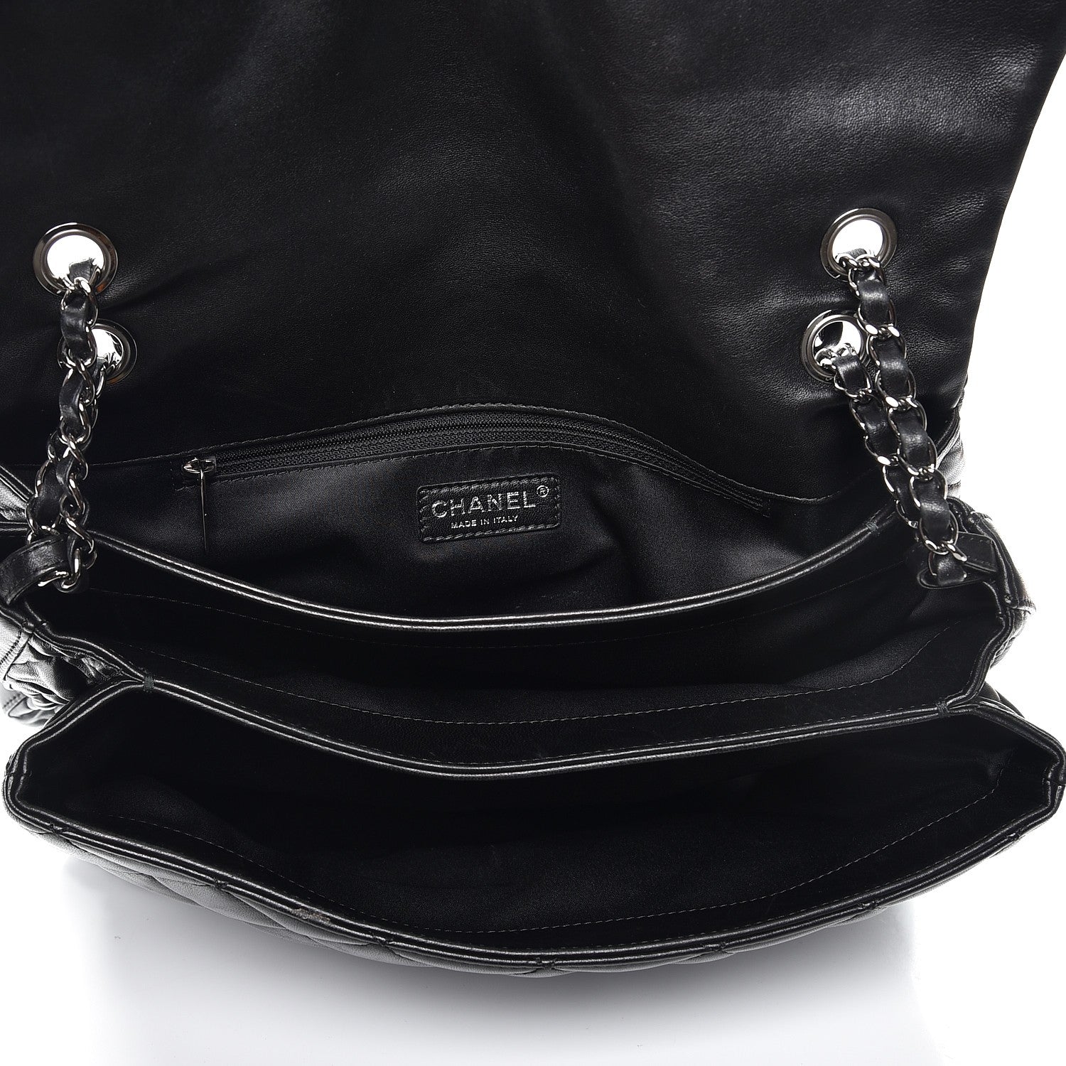 Chanel Lambskin Quilted 3 Maxi Flap Bag Black 5 of 7