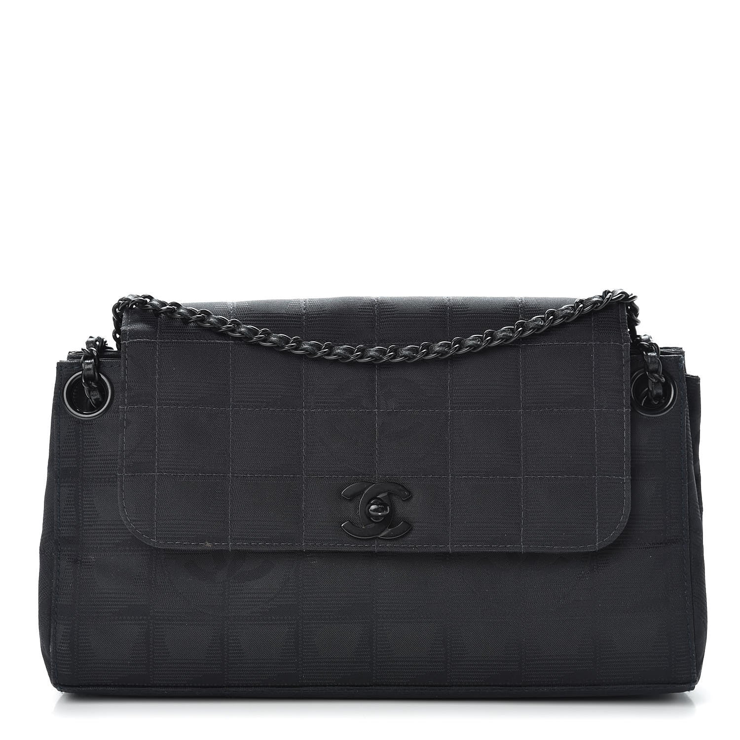 Chanel Nylon Medium Travel Accordion Flap Black 1 of 18