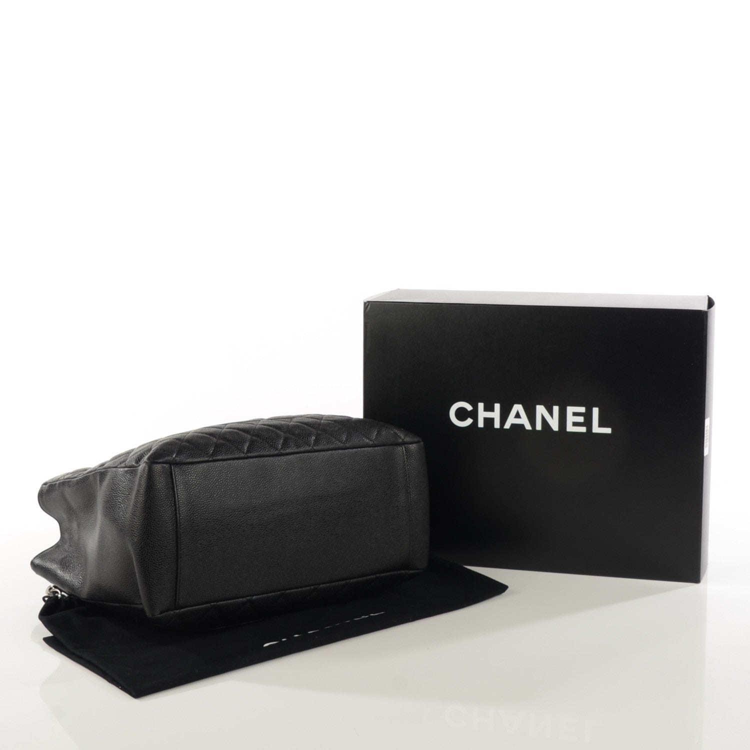 Chanel Caviar Quilted Grand Shopping Tote GST Black 4 of 7