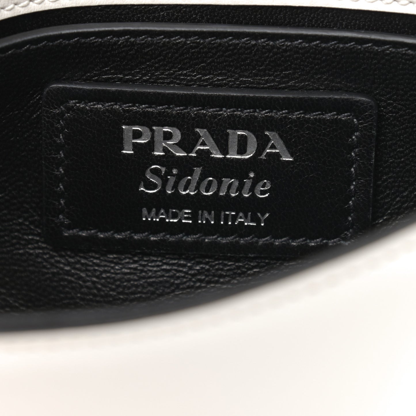 City Calfskin Sidonie Belt Bag White Black