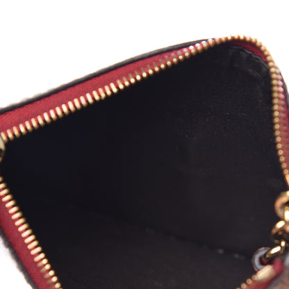 Gucci GG Supreme Monogram Tian Key Case Beige Multicolor Red 5 of 10